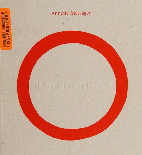 Cover of Annette Messager