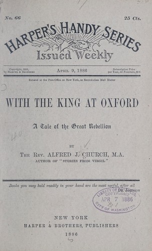 Cover of With the king at Oxford