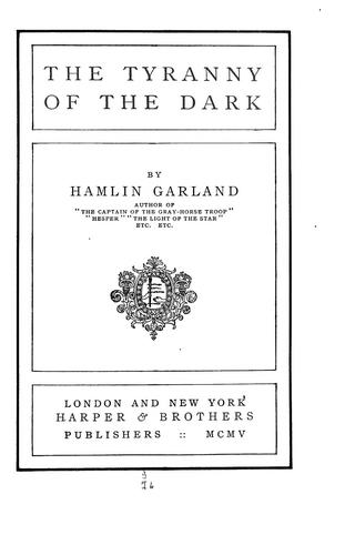 Cover of The tyranny of the dark