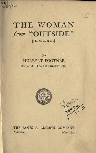 Cover of The woman from "outside"