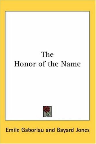 Cover of The honor of the name