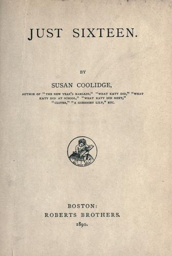 Cover of Just sixteen