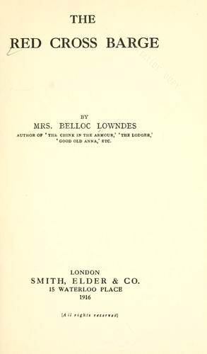 Cover of The Red Cross barge