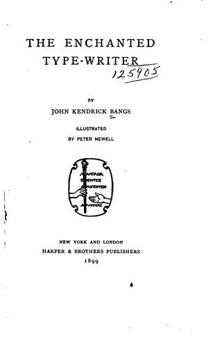 Cover of The Enchanted Type-Writer: Large Print