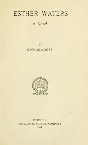 Cover of Esther Waters, a novel