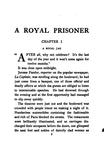 Cover of A royal prisoner