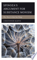 Cover of Spinoza’s Argument for Substance Monism