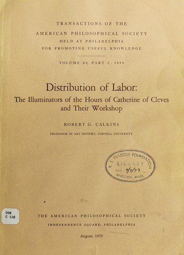 Cover of Distribution of labor