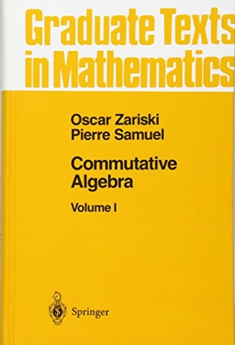 Cover of Commutative Algebra I