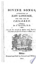 Cover of Divine Songs Attempted in Easy Language