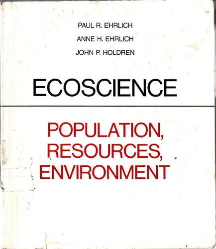 Cover of Ecoscience : population, resources, environment