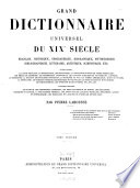 Cover of Grand dictionnaire universel du XIXe siècle