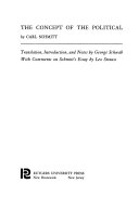 Cover of The Concept of the Political