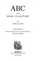 Cover of ABC for Book Collectors