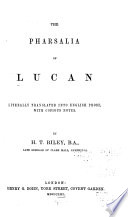 Cover of The Pharsalia of Lucan