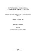 Cover of Atti del Congresso Nuovi problemi della logica e della filosofia della scienza: Logica