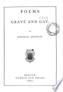 Cover of Poems Grave and Gay