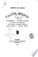 Cover of Pagine sparse Edmondo De Amicis