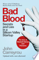 Cover of Mala sangre: Secretos y mentiras en una startup de Silicon Valley