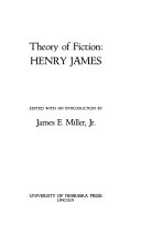 Cover of Theory of Fiction: Henry James