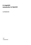 Cover of A Linguistic Introduction to Spanish