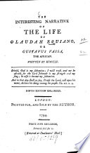 Cover of The Interesting Narrative of the Life of Olaudah Equiano Or Gustavus Vassa, the African