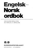 Cover of Engelsk-norsk blå ordbok
