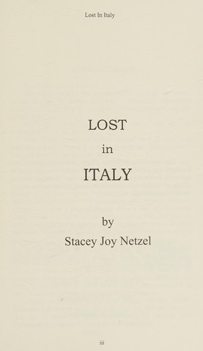 Cover of Lost In Italy