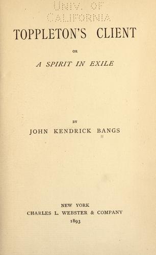 Cover of Toppleton's Client: or a Spirit in Exile