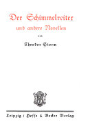 Cover of Der Schimmelreiter und andere Novellen