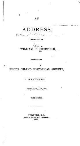 Cover of An Address