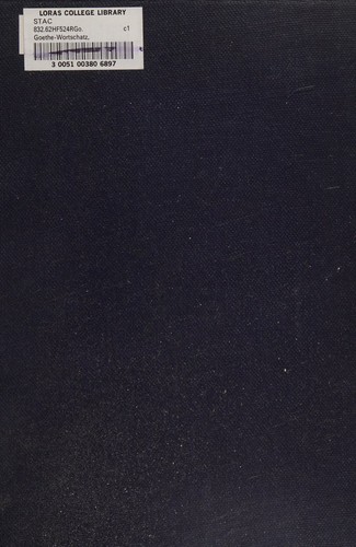 Cover of Goethe-Wortschatz