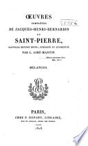 Cover of Oeuvres complètes de Jacques-Henri-Bernadin de Saint-PIerre