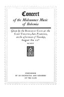 Cover of Music of Bohemia