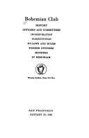 Cover of History, officers and committees, incorporation, constitution, by-laws and rules, former officers, members, in memoriam