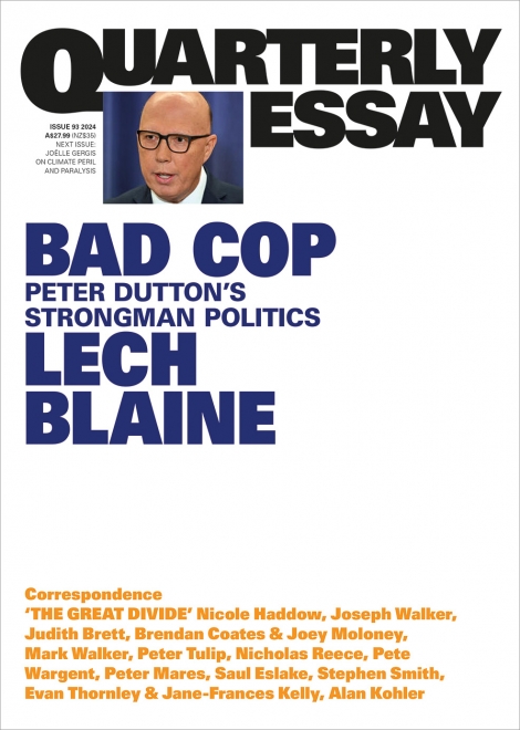 Cover of Bad Cop: Peter Dutton's Strongman Politics