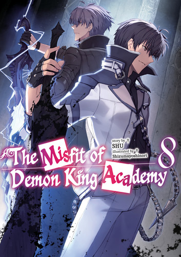 Cover of The Misfit of Demon King Academy (Light Novel): Volume 8