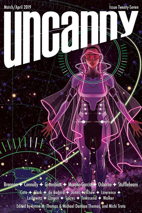 Cover of Uncanny Magazine, Issue 27, March/April 2019