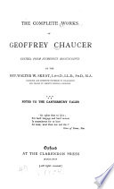 Cover of The Complete Works of Geoffrey Chaucer: The Canterbury tales: text