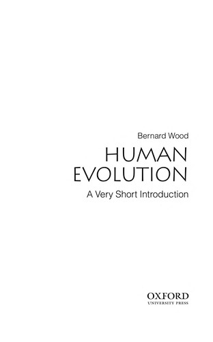 Cover of Human Evolution: A Very Short Introduction