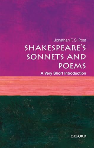 Cover of Shakespeare's Sonnets and Poems: A Very Short Introduction