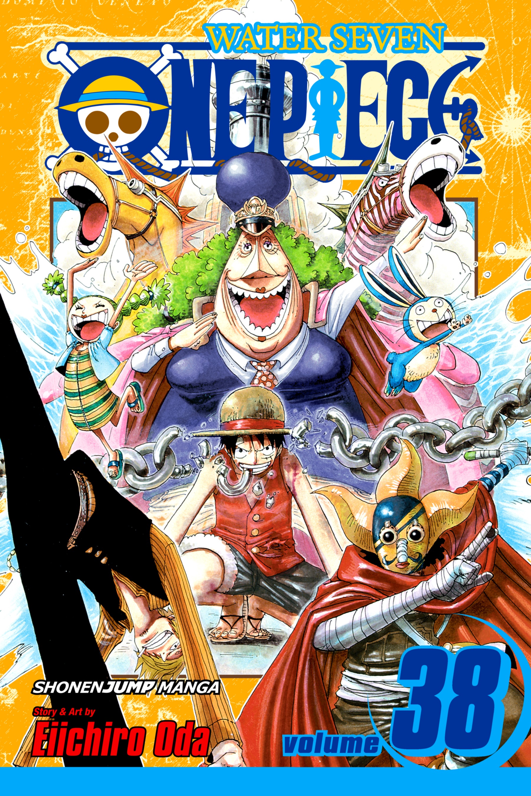 Cover of One Piece, Vol. 38: Rocketman!!