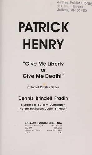 Cover of Give Me Liberty Or Give Me Death