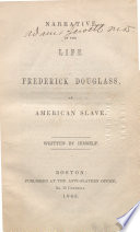Cover of Narrative of the Life of Frederick Douglass, an American Slave