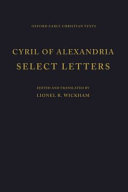 Cover of Cyril of Alexandria, Select Letters