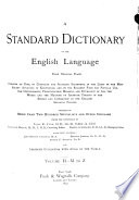 Cover of A Standard Dictionary of the English Language