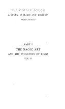 Cover of The Golden Bough: pt.1-2. The magic art and the evolution of kings, 1911