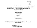 Cover of Some Theosophical Maxims, Or, Rules of the Solitary Life