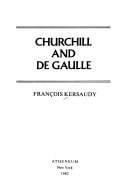 Cover of Churchill and De Gaulle