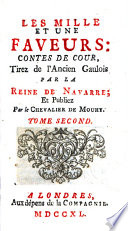 Cover of Les mille et une faveurs